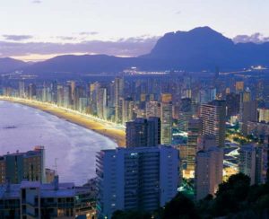 Hochhäuser prägen das Stadtbild von Benidorm