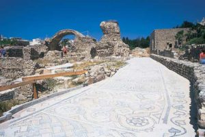 Mosaik-Ausgrabungen in Kos-Stadt