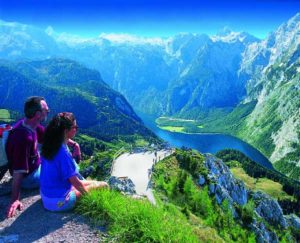 Panoramblick in den Alpen