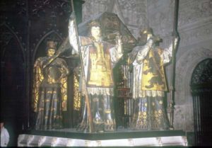 Das Grab des Kolumbus in der kathedrale von Sevilla