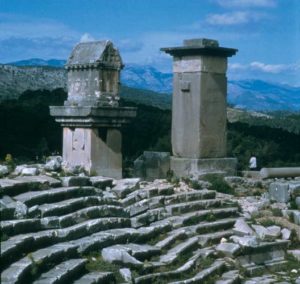 In Xanthos findet man Überreste aus verschiedenen historischen Epochen