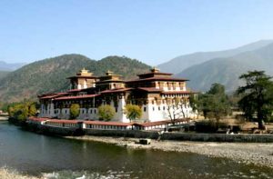 Das Kloster Punakha Dzong.