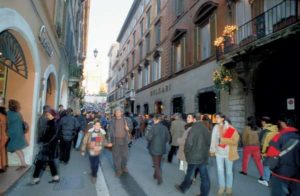 Einkaufsstrasse Via Condotti in Rom