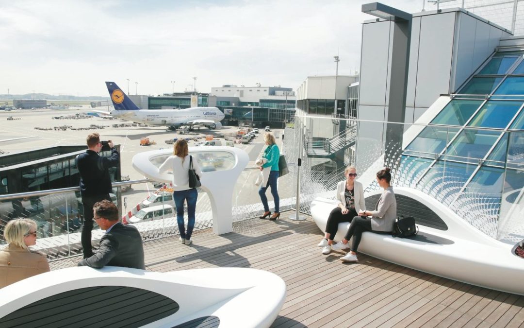 Flughafen Frankfurt: Neue Dachterrasse für Flugreisende im Terminal 1