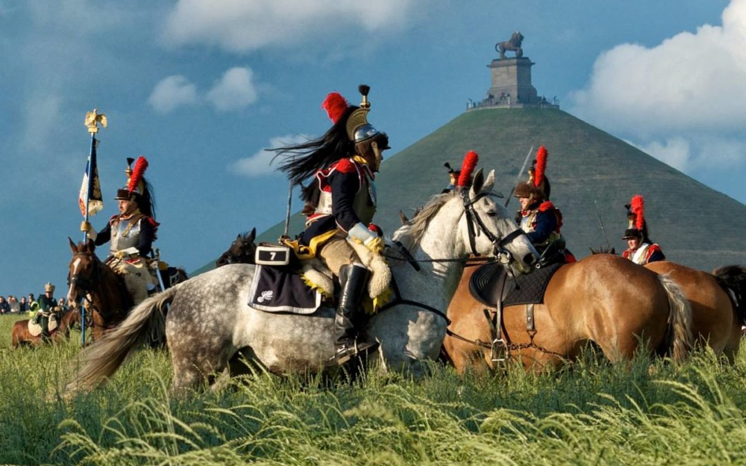 Historische Nachstellung der Schlacht von Waterloo