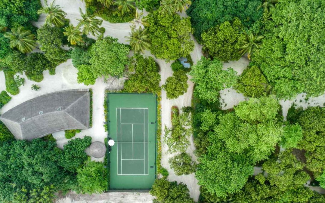 Rainer Schüttler beim Tenniscamp im Fairmont Maldives Sirru Fen Fushi