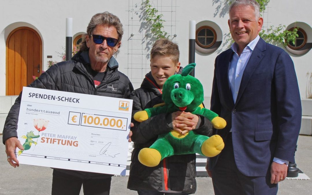 Peter Maffay Stiftung erhält 100.000 Euro-Spende von FTI