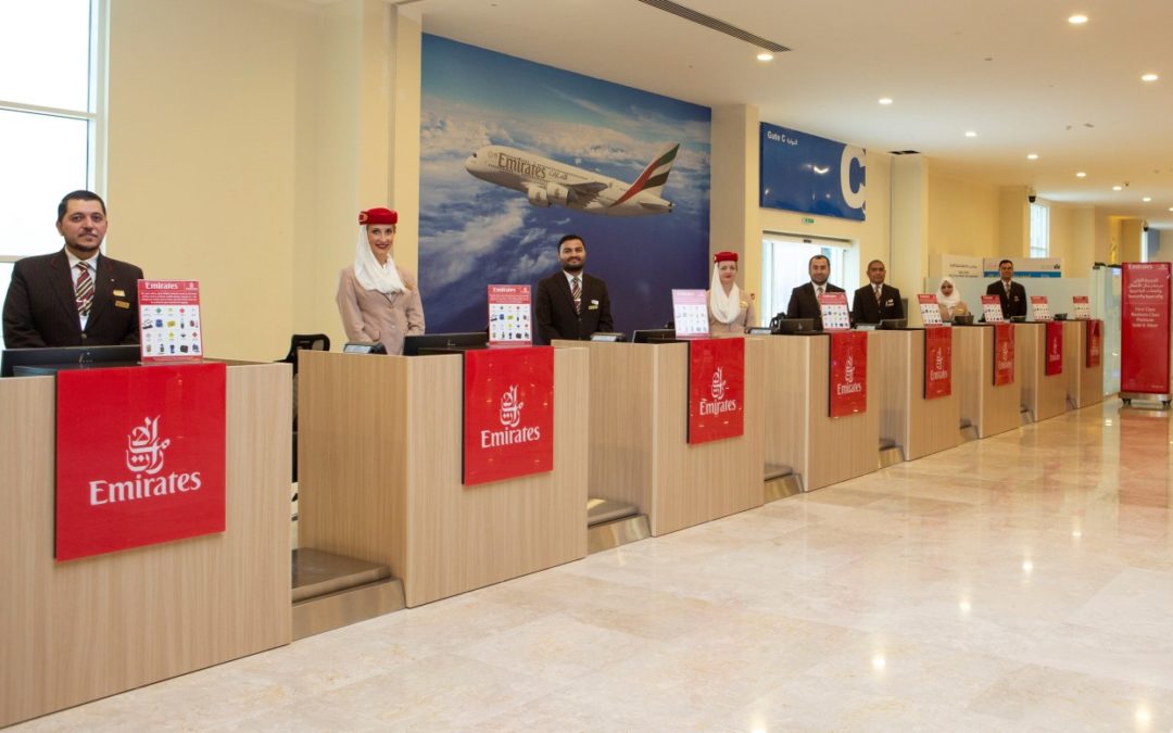 Emirates: Check In für Kreuzfahrtpassagiere am Hafen von Dubai