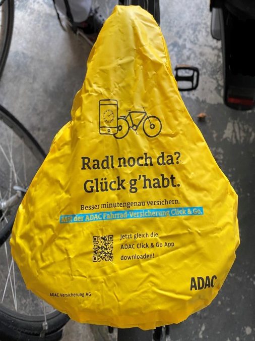 Temporäre Fahrrad-Diebstahlversicherung per App vom ADAC