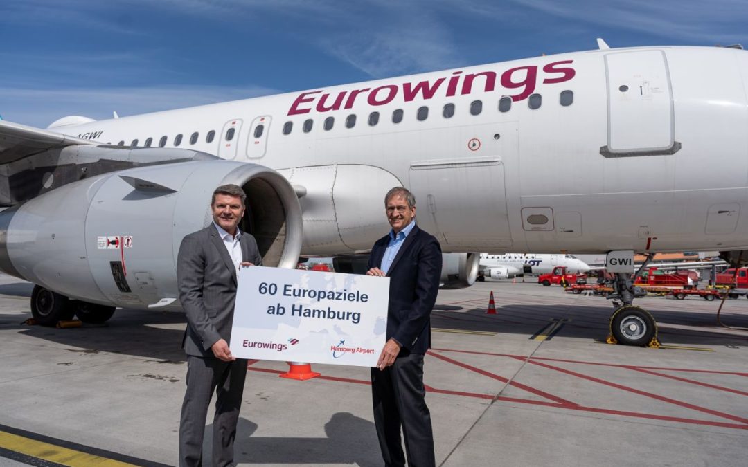 Eurowings startet in den Sommer 2022 mit 60 Europazielen ab Hamburg