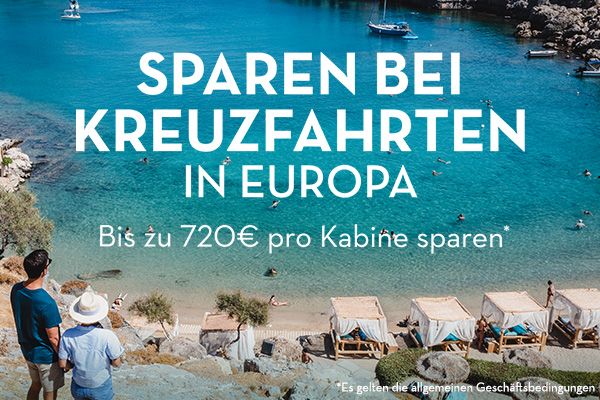 Bis zu 720 Euro Ersparnis bei Europa-Kreuzfahrten von Celebrity Cruises