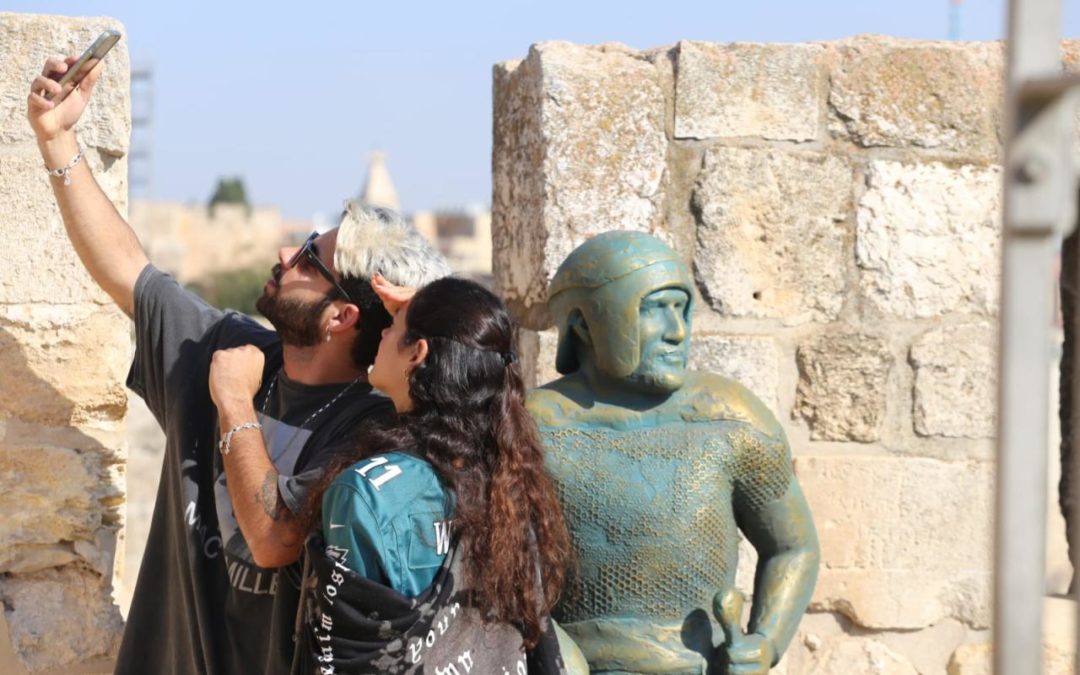 Augmented Reality auf Rampart Walk in Jerusalem