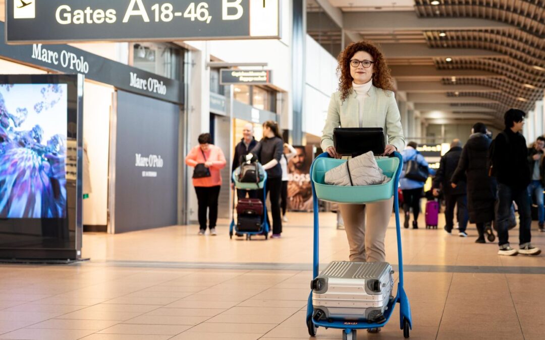 Flughafen Hamburg verlängert Test mit Handgepäck-Trolleys