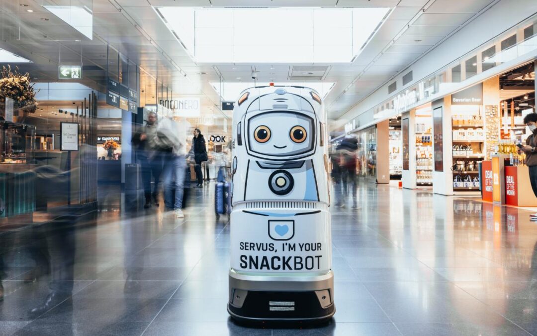 Snacks vom Roboter am Flughafen München